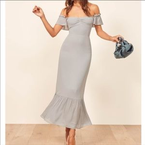 Reformatoon Butterfly Dress Fog